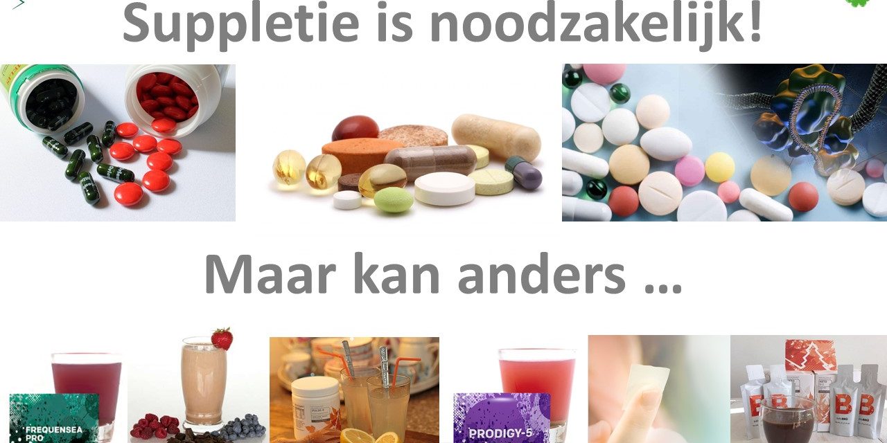 Voedingssuppletie is noodzaak!