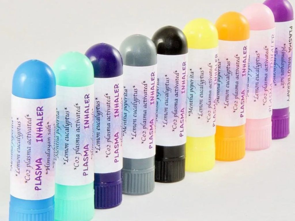 Inhaler met etherische oliën en plasma